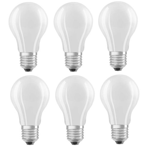 Stoffelijk overschot Slechthorend maak je geïrriteerd 6 stuks Osram filament LED lamp E27 8W 2700K Mat Dimbaar | SameLight.nl