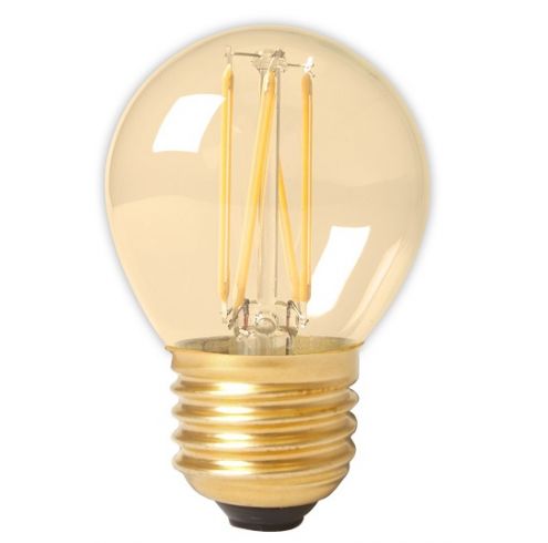 Weglaten Gemaakt van Opiaat Calex LED kogellamp E27 3.5W 2100K Goud dimbaar | SameLight.nl