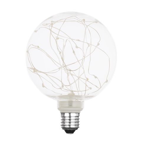 Maryanne Jones controleren betrouwbaarheid XQlite LED lamp globe E27 1.5W met 30 gekleurde lampjes | SameLight.nl