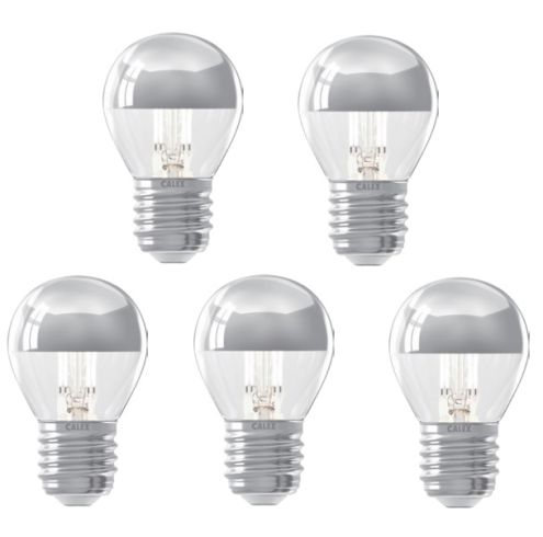 5 stuks Calex LED kopspiegellamp Zilver E27 3.5W Dimbaar SameLight.nl