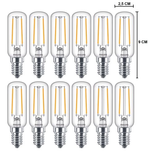 12 stuks Philips LED E14 2.1W 2700K Afzuigkaplamp dimbaar | SameLight.nl