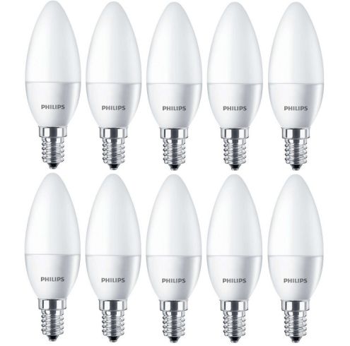 bevestig alstublieft Continent Ouderling 10 stuks Philips LED Kaarslamp E14 3.5W 4000K | SameLight.nl