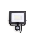 Integral LED Breedstraler 30W 4000K Koel Wit 3000lm Zwart IP65 met sensor