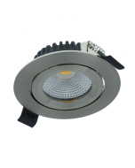 LED inbouwspot Varda Zilver 5W 420lm 60º DimToWarm Cri90 | zaagmaat 7.5cm